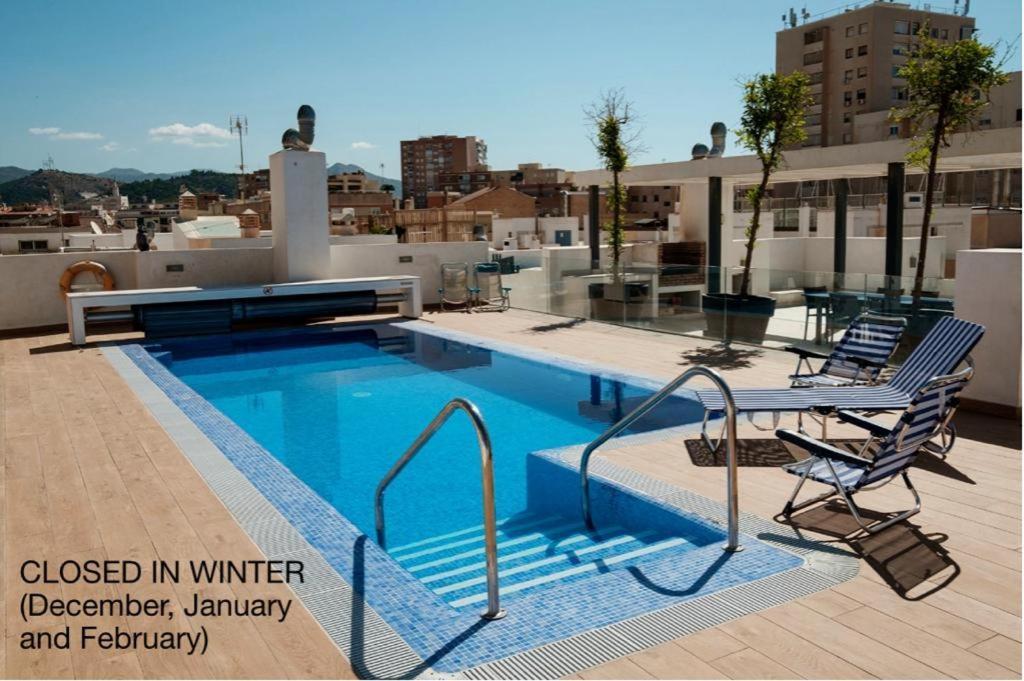 Apartamento Deluxe Con Piscina, Terraza & Parking Málaga Exteriör bild